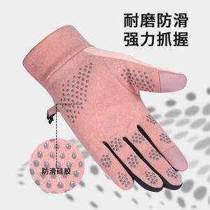 Automne hiver femmes hommes TAI RAN <span class=keywords><strong>Vertical</strong></span> opéra-longueur Polyester velours coupe-vent écran tactile vélo extérieur chaud gants - Product Image 3