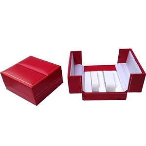 Caja de reloj de cuero al por mayor con doble apertura, múltiples ranuras, caja de almacenamiento para pulseras y brazaletes, caja de embalaje de joyería con logotipo personalizado para set de relojes - Product Image 1