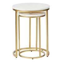 Ensembles de tables d'appoint doubles modernes en marbre de qualité supérieure, style panneau, faciles à assembler, non pliables, pour la maison, l'hôpital, l'appartement, l'école, le salon