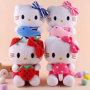 น่ารักHi KittyสีชมพูMelody Plushieตุ๊กตาHi Kittyตุ๊กตาของเล่นตุ๊กตาสัตว์และของเล่นตุ๊กตาKittyปูเครื่องวาเลนไทน์