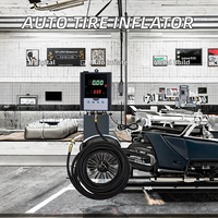 Digital Tire Inflator Automatic Tire Inflator Car Tire Inflator Multi Purpose Electric Tire Inflator for Car Emergency Use