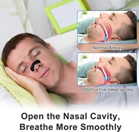 30 bandes nasales respirantes noires sans latex pour le sport, soulagement du ronflement et patchs nasaux pour la performance sportive