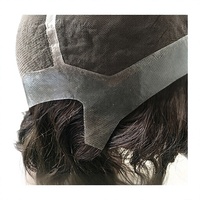 Perruque Courte Homme en Cheveux Humains Naturels de Qualité Supérieure pour Durabilité et Brillance, avec Dentelle Frontale et Bonnet Complet