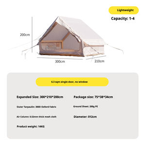 Tente de toit gonflable portable Houmu 6,3 mètres carrés, été, simple couche, ouverture automatique rapide, installation facile, imperméable - Product Image 5