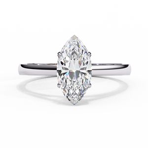 Bague de fiançailles pour femme en or massif 18 carats avec diamant de laboratoire taille brillant, certifiée IGI, plaqué rhodium, luxe, couleur D, gravure laser - Product Image 6