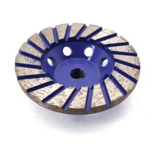 Fullux 4 Inch Turbo Diamond Cup Wheel Diamond Wheel For Grinding Marble Granite Concrete Stone Floor