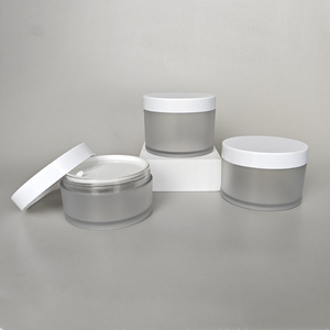 10ml-250ml Rỗng Trắng Frosted Vòng nhựa PET chăm sóc da & Kem mắt lọ với vít đầu - Product Image 3