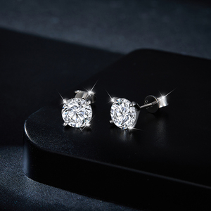 ต่างหูมอยส์ซาไนต์ 8 มม. รุ่น Ruizuan ดีไซน์แบบติดหูทองคำสำหรับเด็กผู้ชาย ชุบทองคำแท้ 1 กะรัต 2 กะรัต 3 กะรัต เครื่องประดับแฟชั่นทันสมัยสำหรับงานปาร์ตี้ - Product Image 5