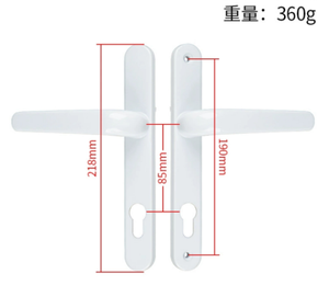 Quincaillerie en aluminium Serrures de porte et poignée et corps de serrure de bonne qualité Profil européen Cylindre de serrure Clé Ventes au prix de gros - Product Image 6