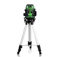 Niveau laser F FSPY-1, niveau laser extérieur à lumière verte avec 2/3/5 lignes, outil de nivellement pour la construction