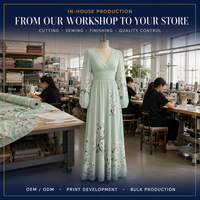 Robe longue sur mesure en polyester à col en V et taille haute, motif floral aquarelle, idéale pour le bureau, la mère du marié ou une invitée de mariage