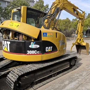 Kullanılan/8ton/ikinci el cat 308c/308ccr/308 ekskavatör/inşaat makinesi/jcb/kazıcı/CE sertifikası