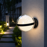 Lampes murales LED intelligentes à alimentation CA, étanches IP65, pour jardin et extérieur, avec contrôle Wi-Fi et application, 3000K, à intensité variable