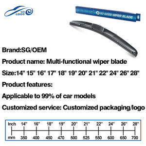 Venta Directa de Fábrica de Autopartes Económicas en China, Escobilla Limpiaparabrisas Universal con Gancho en U, Caucho Natural Flexible, MOQ - Product Image 5