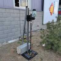 Mini-foreuse électrique portative pliable 220V 2.5kW pour puits d'eau, à levage vertical, de type industriel
