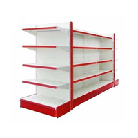 Étagères de présentation pour supermarchés, rayonnages gondoles durables en métal léger pour magasins, taille personnalisée, pour diverses marchandises