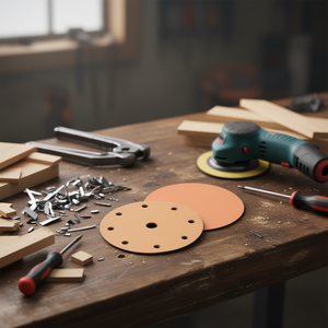 Disco de Lijado con Velcro Ttake, Grano 600, Abrasivo de Corindón para Pulir Madera y Metal - Product Image 3