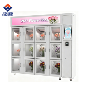 Distributeur automatique de fleurs Winnsen pour tiges individuelles et bouquets, avec options de personnalisation de la marque - Product Image 1