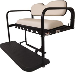Kit de asiento trasero de carrito de golf a prueba de herrumbre de alta calidad con marco de acero para Club Car Precedent Tempo y carros de golf en adelante - Product Image 3