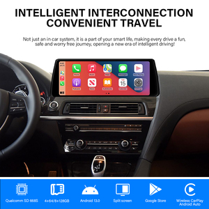 6 Series F06 12,3 pulgadas Android pantalla táctil navegación GPS WIFI Carplay Android Auto Audio estéreo coche REPRODUCTOR DE DVD para Bmw - Product Image 2