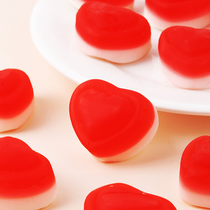 Vente en gros de bonbons gélifiés halal en forme de cœur, personnalisés, en vrac, saveurs de fruits assorties, sucrés et acidulés - Product Image 4