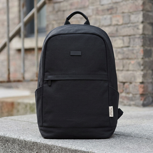 Unbranded 120677-2 18L <b>Antitheft</b> Canvas <b>Backpack</b> High Quality Stylish 15.6" Laptop Bag with Genuine Leather Lining GRS Certified - Product Image 2
