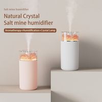 Diffuseur d'huiles essentielles Lampe au sel de l'Himalaya Sculpté à la main Lampes de roche de sel naturel Diffuseur d'arômes humidificateur