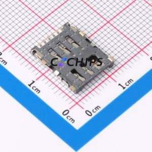 NANO SIM 7P-Ow H1.45 SIM Card Connector SMD Connector Flip Cover Type Nano SIM Card Card Holder With Card Detection - Product Image 2