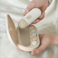 Coupe-ongles pour bébé, sûr et doux, lime à ongles électrique pour bébé, faible bruit avec lumière LED pour les soins des ongles de bébé la nuit