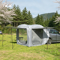 Tente de camping portable Kawagebo Kamp (KK) pour hayon de SUV, installation facile, abri pop-up, auvent, gazebo