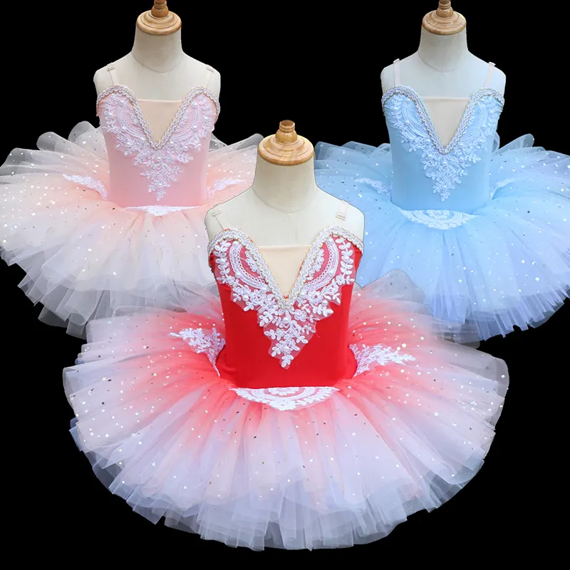 Baby Dancing Tulle Princess Dress Children's Professional Dance Costumes