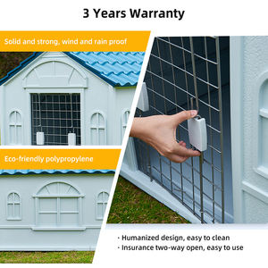 Chenil Moderne Esthétique pour Intérieur et Extérieur à Double Usage avec Conception Facile à Nettoyer et Ventilation pour Villa <span class=keywords><strong>Appartement</strong></span> Vie de Luxe pour Animaux de Compagnie - Product Image 5