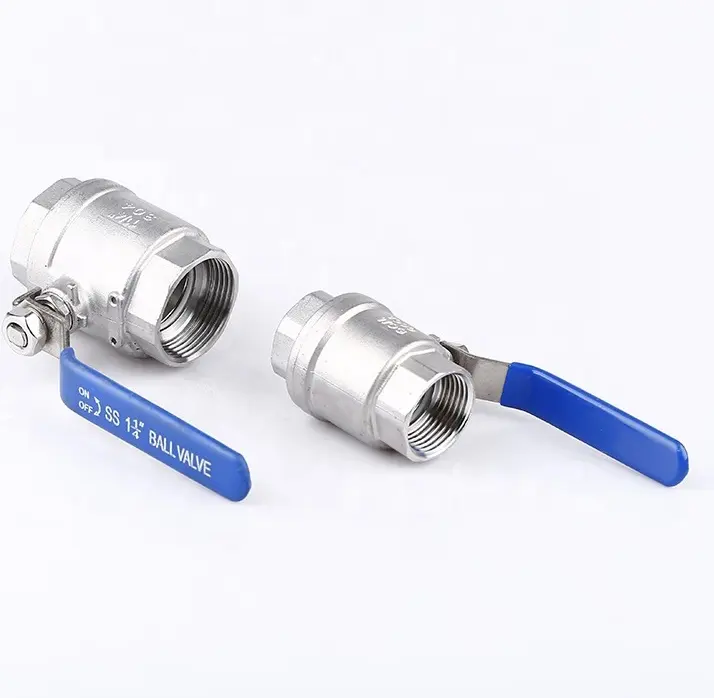 1/2"-4inch stainless steel 304 316L two pcs type Heavy duty internal manual thread 2pcs ball valve