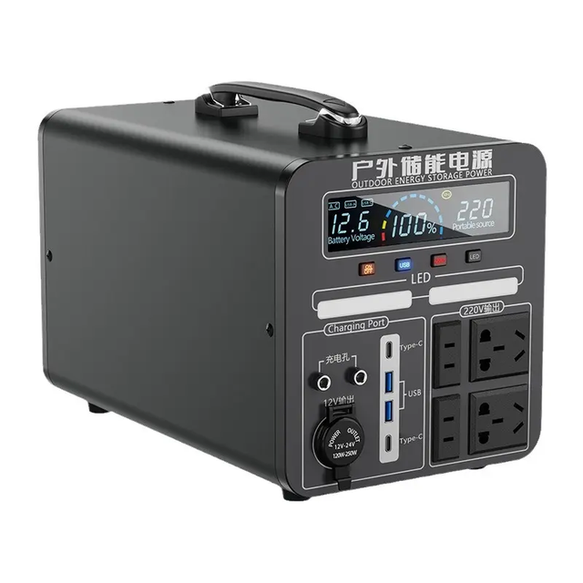 New Outdoor 600W ,1000W,2000W ,2500W 3000w 5000w Lifepo4 Lithium Camping 110V 220V Solar Generator Portable Power Station