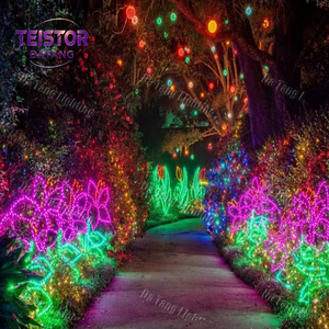 Luces LED 3D Personalizadas con Motivos de Rosas y Tulipanes para Paisajes Comerciales y Festivos - Product Image 6