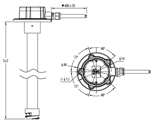 KUS Tracking Kraftstoffstandsensor Kapazitiver <span class=keywords><strong>Sensor</strong></span> - Product Image 5