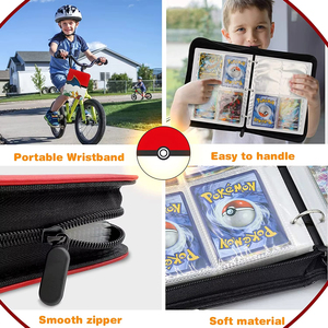 Y Y Wholesale 4 Pockets Zippered Pokemo Ned Folders Trading Card Binder - Product Image 5