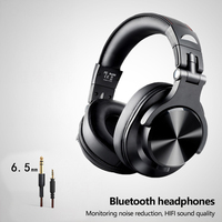 Headphone nirkabel Mode ganda Over-ear terlaris dengan bahan kulit suara Hi-Fi untuk penggunaan ponsel & Komputer