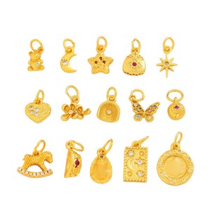 Amuletos de Oro de Arena Antigua de Nantong, Aleación de Zinc, Forma de Estrella, Accesorios de Joyería DIY para Pulsera, Collar, Regalo Unisex - Product Image 5