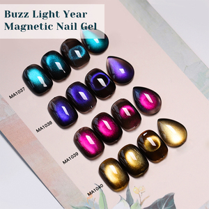 <span class=keywords><strong>Vernis</strong></span> à ongles semi-permanent MEET ACROSS 7ml, gel pour nail art, noir brillant, perles de verre, gel magnétique - Product Image 2