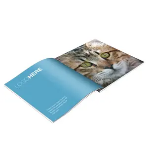 Cheap Custom Premium Book Printing Saddle Stitch Bind Booklet Book Brochura Catálogo personalizado Serviço de impressão