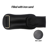 Accessoires de fitness intérieur/extérieur Sangles de cheville remplies de sable Poids réglable Poids de poignet pour la course à pied Fer sable Cuir PU