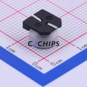 ตัวเก็บประจุแบบอิเล็กโทรไลต์อะลูมิเนียม SMD รุ่น VE-330M1VTR-0806, ขนาด D8xL6.5 มม., 33uF, 20%, 35V, ขา 8 มม. - Product Image 2