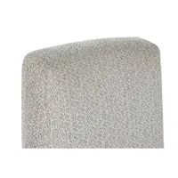 CHAISE EN POLYESTER HAUTE 90 CM LARGEUR 48 CM PROFONDEUR 69 CM REMBOURRÉE GRIS CLAIR