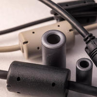 Hot Sale High-frequency Anti-interference Nickel-zinc Ferrite Core Magnetic Ring Degaussing Industrial Wire Cable Model 6X10X4mm