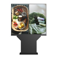 Écran double de 55 pouces, 3000 nits, kiosque de menu en libre-service pour drive-thru, affichage numérique, Android 12, écran LCD, indice de protection IP66
