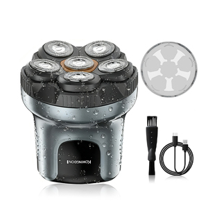6D Magnetic Electric <b>Head</b> Shaver for Bald Men IPX6 Waterproof Wet/Dry <b>Razor</b> LED Display Detachable <b>Heads</b> Household Use - Product Image 1
