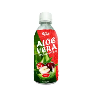 350ml Aloe Vera Apple Sabor Jugo Bebida Fábrica moderna Producto más vendido