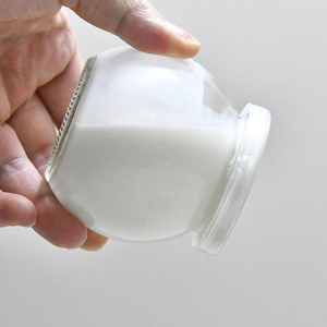 Vente en gros transparent Logo personnalisé Pudding 200 ml Bouteille en verre pour flacon de lait frappé - Product Image 5