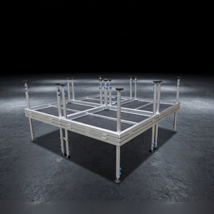 Non-Slip Surface Outdoor Custom Aluminum Portable <b>Stage</b> System Event <b>Platform</b> for Uneven Ground - Product Image 1
